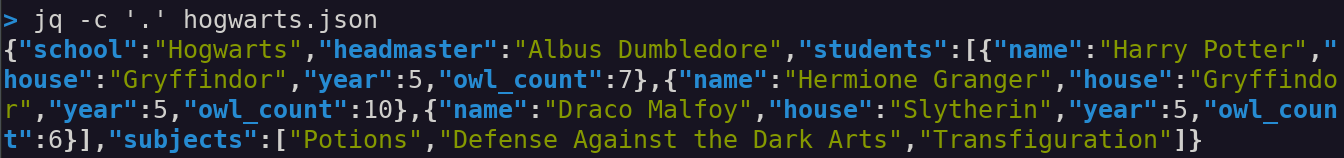 Identity filter with compact flag